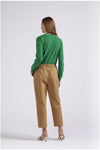 PANTALONE CHINO CON PINCES IN GABARDINADI COTONE