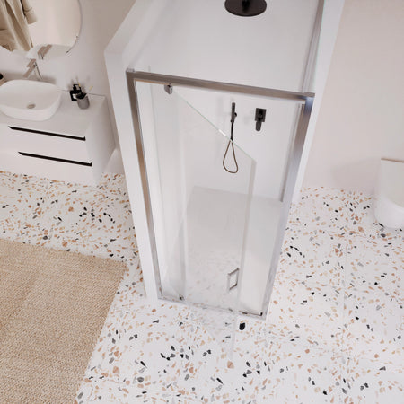 Box doccia 2 lati porta battente trasparente h195 Adele