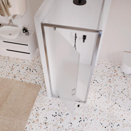 Box doccia due lati a porta battente opaco h195 6mm Adele