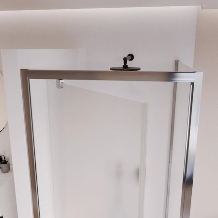 Box doccia due lati a porta battente opaco h195 6mm Adele