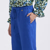 PANTALONE VITA ELASTICATA IN POPELINE