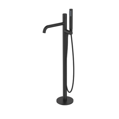 Miscelatore vasca a pavimento nero opaco Joy