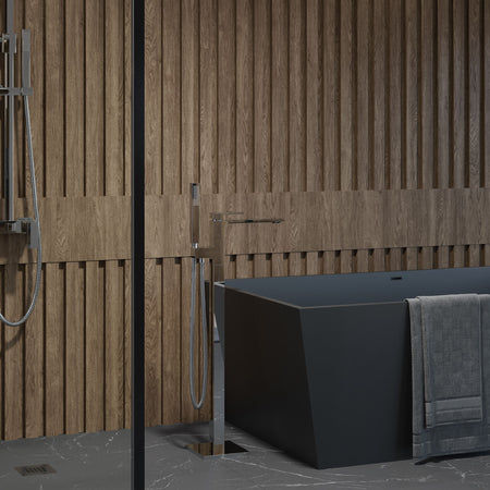 Miscelatore vasca a pavimento quadrata TBOL