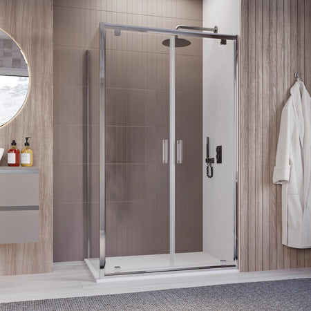 Box doccia due lati saloon dentro o fuori trasparente h195 6mm Java