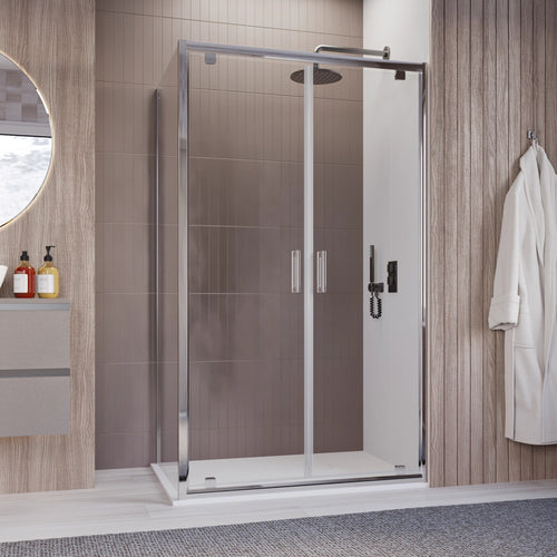 Box doccia due lati saloon dentro o fuori trasparente h195 6mm Java