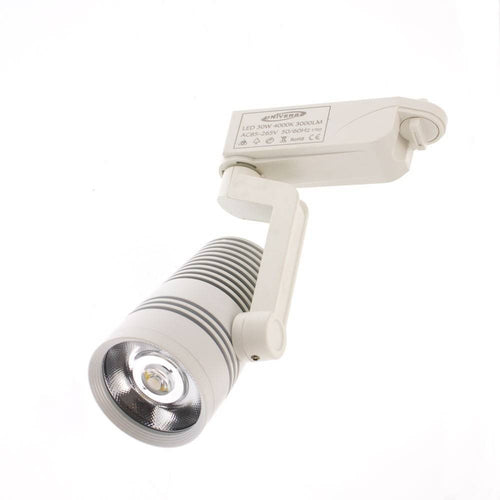 Faretto Led Binario Bianco Lampada Pista 30w Luce Calda Fredda Naturale F-30w8a