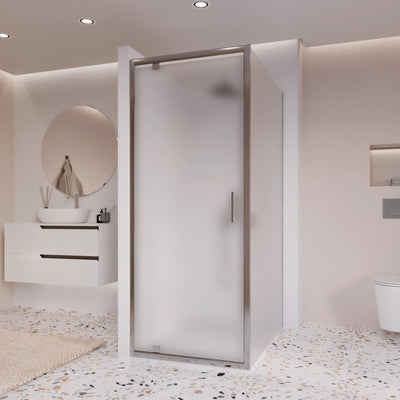 Box doccia due lati a porta battente opaco h195 6mm Adele