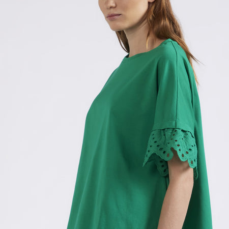 TSHIRT A SCATOLINA CON SAN GALLO ALLE MANICHE