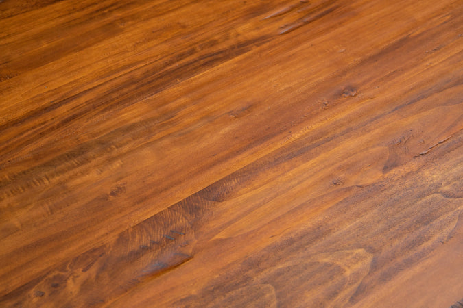 Biscottini Tavolo allungabile Country con struttura bianca anticata piano noce in legno massello di tiglio Made in Italy
