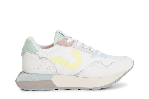 RUNNING IN TESSUTO E PELLE SCAMOSCIATA