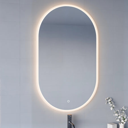 Specchio ovale a led touch-screen 60x100 MIMI