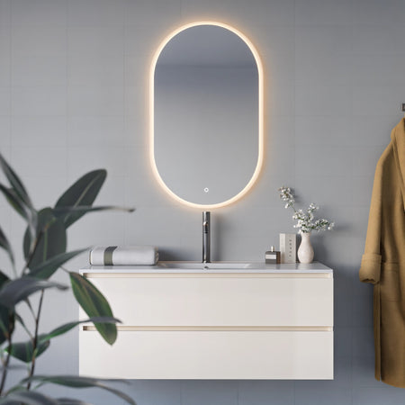 Specchio ovale a led touch-screen 60x100 MIMI