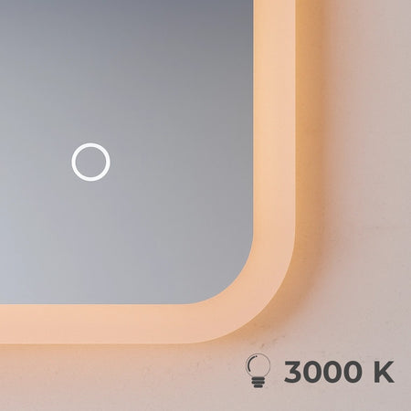 Specchio ovale a led touch-screen 60x100 MIMI