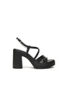 Nero Giardini sandali donna nero con plateau E513660D100