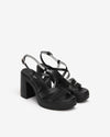 Nero Giardini sandali donna nero con plateau E513660D100