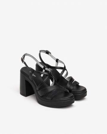 Nero Giardini sandali donna nero con plateau E513660D100