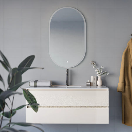 Specchio ovale a led touch-screen 60x100 MIMI