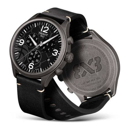 Orologio TISSOT uomo Chrono XL cronografo pelle nero