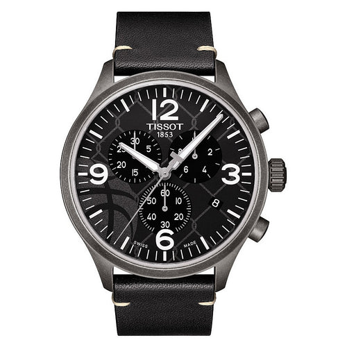 Orologio TISSOT uomo Chrono XL cronografo pelle nero