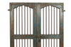 Biscottini Porta portone in legno massello e ferro da interno o da esterno vecchia e antica medievale scorrevole
