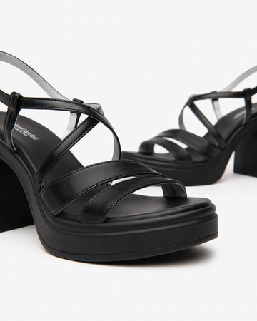 Nero Giardini sandali donna nero con plateau E513660D100