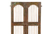 Biscottini Porta portone in legno massello e ferro da interno o da esterno vecchia e antica medievale scorrevole
