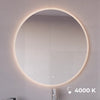Specchio tondo 90cm led con accensione touch-screen MIMI