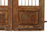 Biscottini Porta portone in legno massello e ferro da interno o da esterno vecchia e antica medievale scorrevole