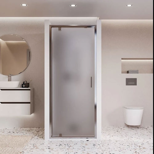 Porta doccia 1 anta battente 80 90 100 opaco h195 6mm Adele