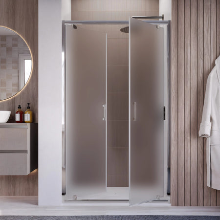 Porta Doccia Saloon dentro o fuori h195 Battente Opaca anticalcare 6mm JAVA