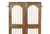 Biscottini Porta portone in legno massello e ferro da interno o da esterno vecchia e antica medievale scorrevole