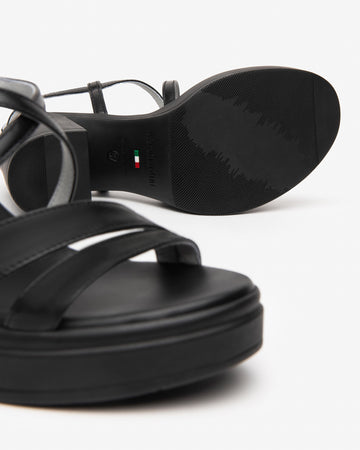 Nero Giardini sandali donna nero con plateau E513660D100