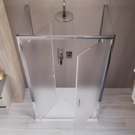 Box doccia 3 lati saloon dentro o fuori Opaco h195 6mm Java