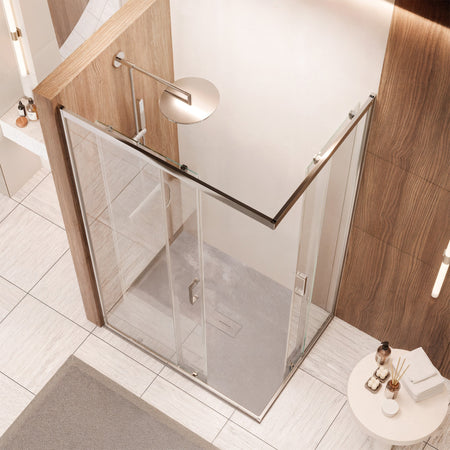 Box doccia due lati apertura scorrevole trasparente H195 6mm anticalcare ADRY