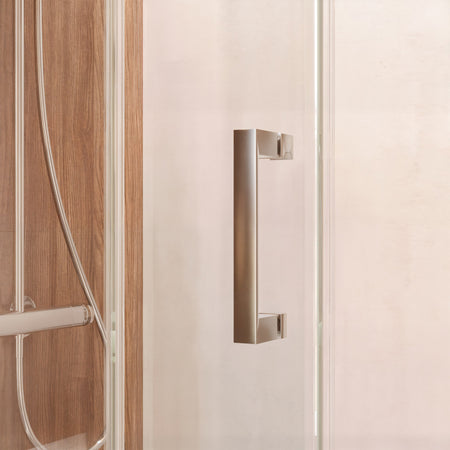 Box doccia due lati apertura scorrevole trasparente H195 6mm anticalcare ADRY