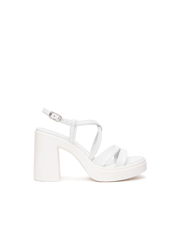 Nero Giardini sandali donna bianco con plateau E513660D707