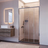 Porta doccia 1 anta scorrevole cromata anticalcare H195 6mm AGATA