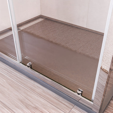 Box doccia due lati fisso più scorrevole trasparente AGATA