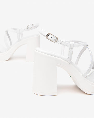 Nero Giardini sandali donna bianco con plateau E513660D707