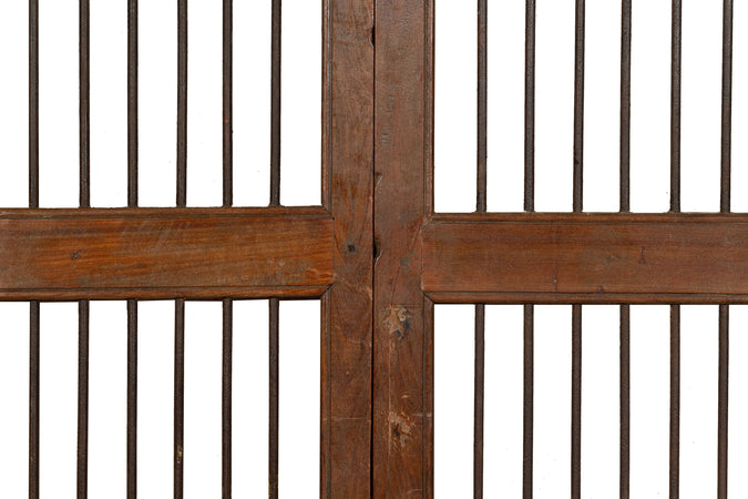 Biscottini Porta portone in legno massello e ferro da interno o da esterno vecchia e antica medievale scorrevole
