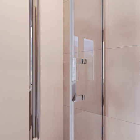 Box Doccia Tre lati anta Scorrevole in Cristallo Trasparente 6mm H195 AGATA