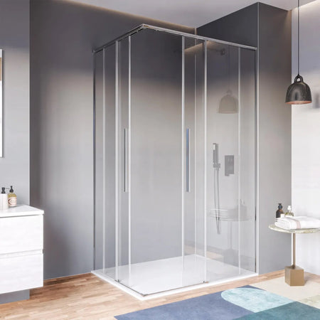 Box doccia angolare 2 lati 8mm h200 soft close ZARA