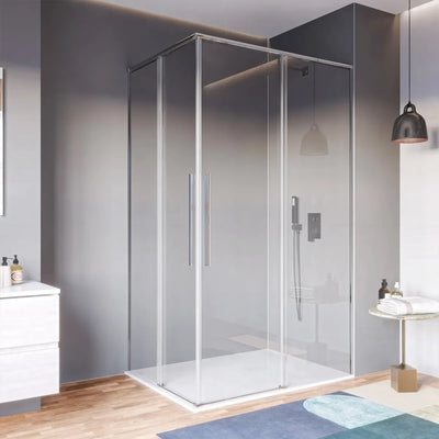 Box doccia angolare 2 lati 8mm h200 soft close ZARA