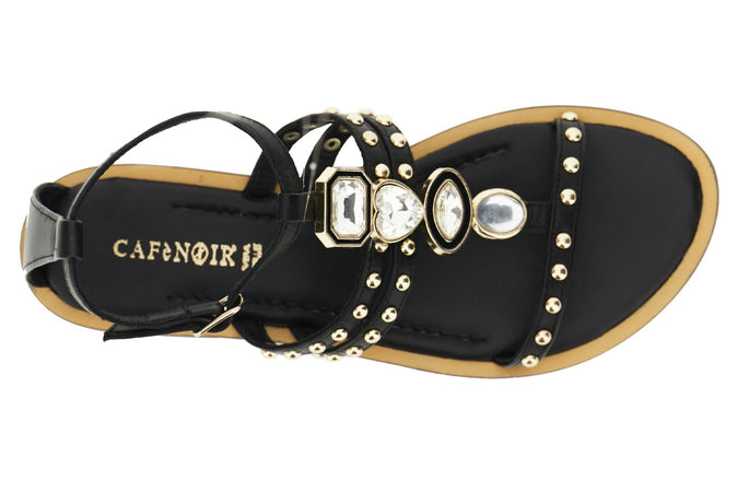 SANDALO A T IN NAPPA CON ACCESSORIO