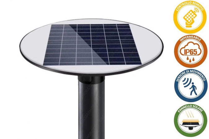 Lampione Led Con Pannello Energia Solare 200 W Ip65 Sensore Movimento So-gd-200w