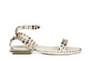 SANDALO GILDA IN PELLE CON BORCHIE MULTICOLOR