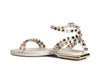 SANDALO GILDA IN PELLE CON BORCHIE MULTICOLOR