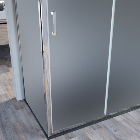 Box doccia a due lati 70x170 80x170 opaco 6mm H195 AGATA