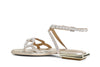 SANDALO GILDA IN CAMOSCIO CON STRASS