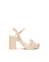 Nero Giardini sandali donna rosa logato con plateau